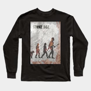 Stone Age - Board Games Design - Movie Poster Style - Board Game Art Long Sleeve T-Shirt